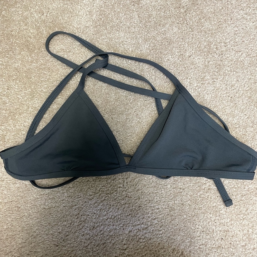 Jolyn Triangle Top- Dark Gray